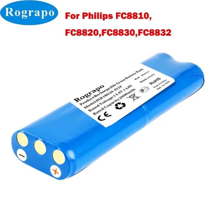 Batterie pour aspirateur robot Philips, 14.8V, 2800mAh, compatible avec les modèles FC8810, FC8820, FC8830, FC8832, FC8932, nouveau