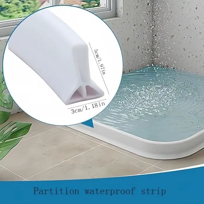Barrière d'eau de douche pliable