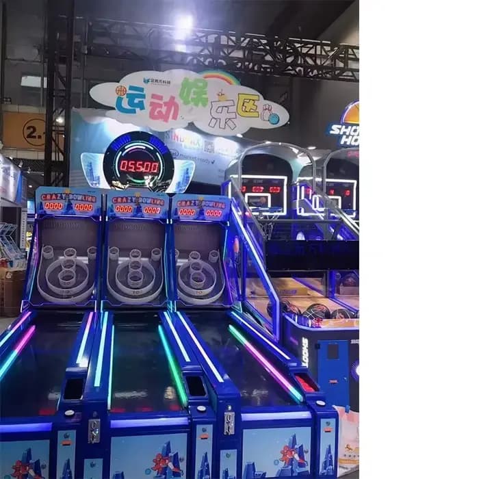 Machine à percer les balles de bowling, jeu de bowling d'intérieur pour 3 joueurs, pour centre de divertissement, personnalisable