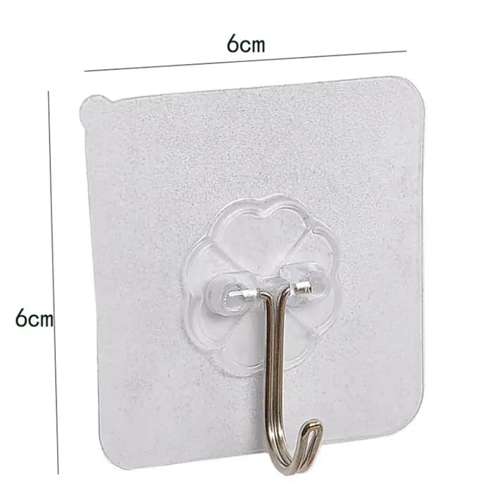 HOMIE – crochet mural amovible pour salle de bain et cuisine, avec ventouse forte, 6x6cm