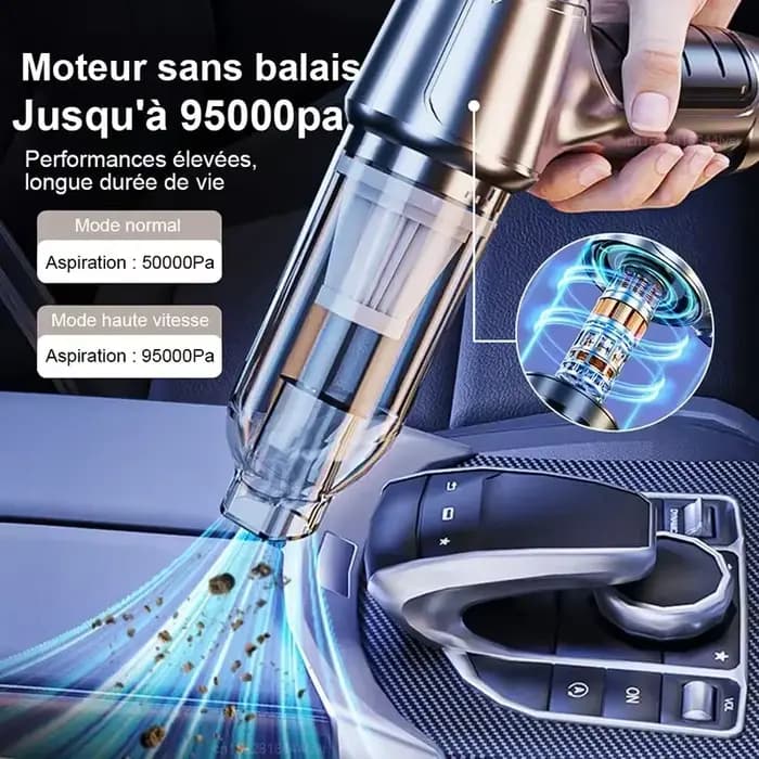 Aspirateur de voiture sans fil, plumeau, pompe à vide portative pour la maison, Portable, forte aspiration, nettoyeur de voiture