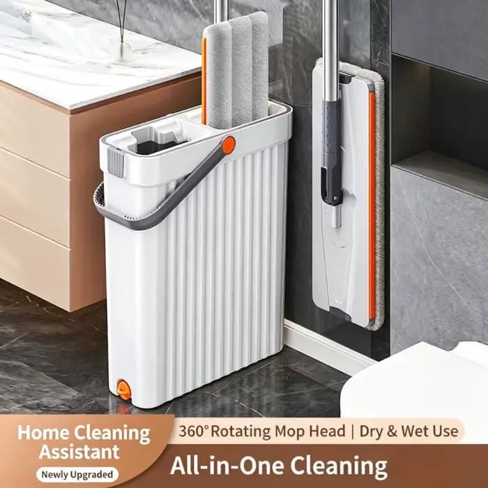 Serpillère rotative 360° avec seau de 33 cm