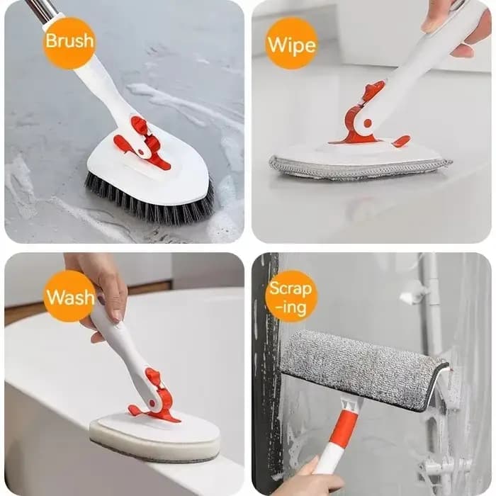 Brosse de sol rotative à 180 °