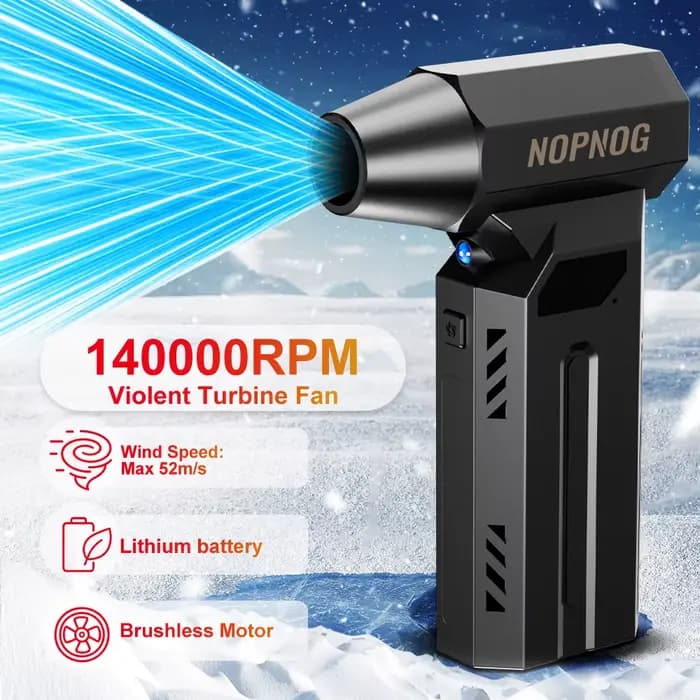 Souffleur d'air pour lavage de voiture, compresseur, outils de déneigement, aspirateur, souffleur turbo, ventilateur à jet, 13000 tr/min, dépoussiéreur sans fil, gonfleur