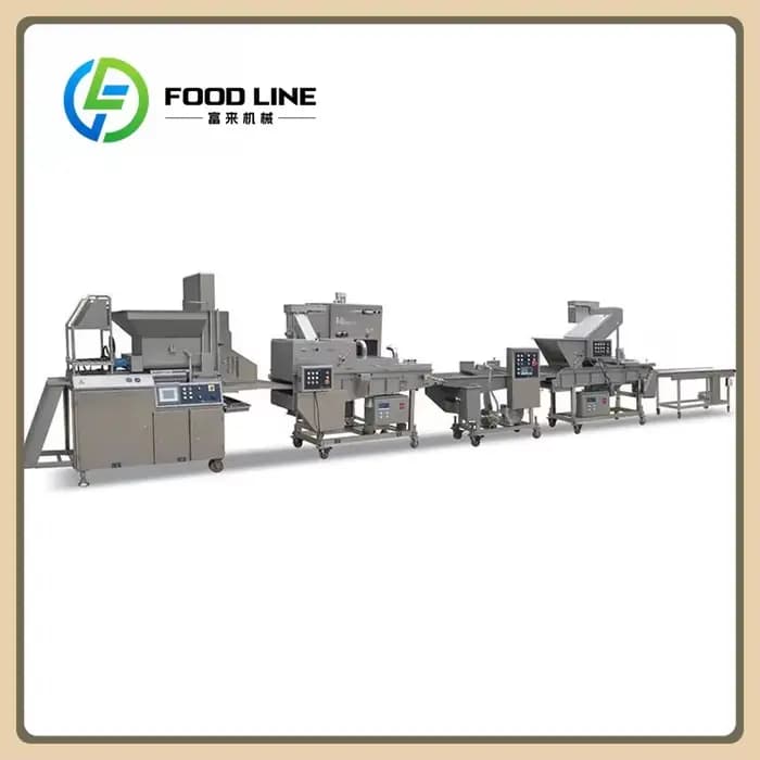 Ligne de production de hamburgers personnalisée FOODLINE / Machine à hamburgers / Diviseuse-rondeuse automatique de pâte