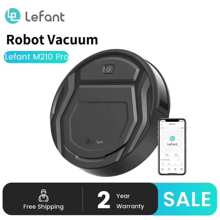 Lefant M210 Pro Robot aspirateur avec aspiration 2200 Pa