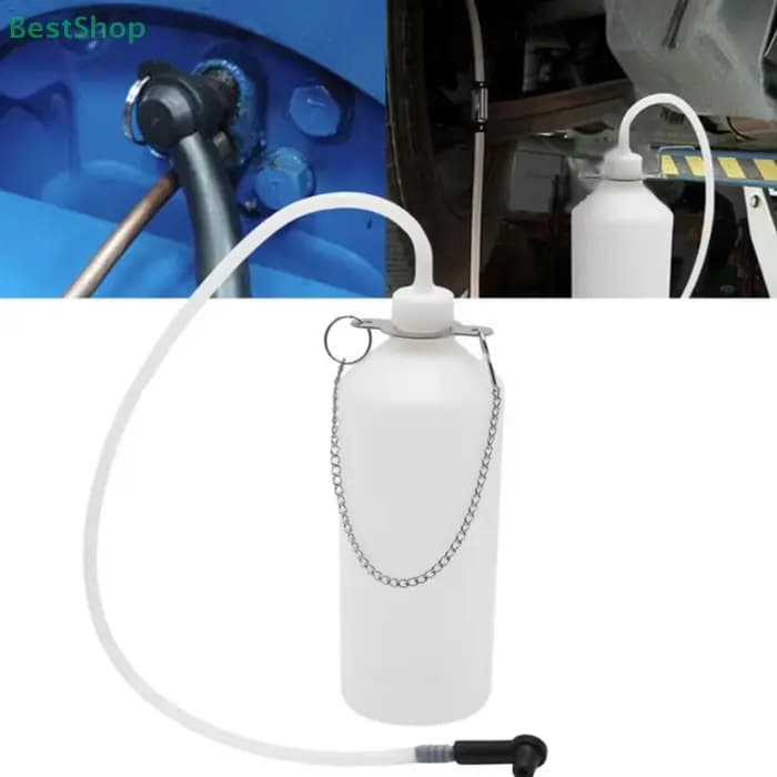 Purgeur de frein manuel avec extracteur de liquide de frein de 1L et tuyau de 60cm, outil de changement d'huile de frein, purgeur de liquide de frein