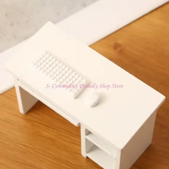85ae 1/12 Scale Dollhouses Office bureau paire chaises avec disposition interchangeable pour les affichages miniatures