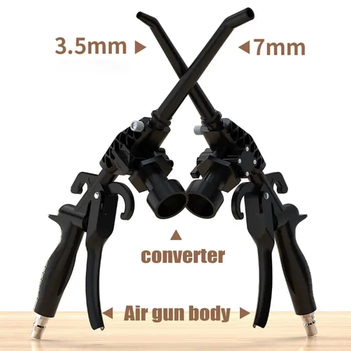 Pistolet de nettoyage et souffleur d'air 2-en-1 pour compresseur