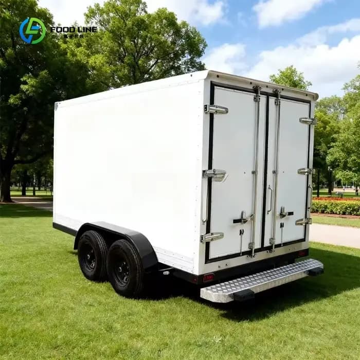 Remorque frigorifique mobile professionnelle pour le stockage alimentaire, chambre froide pour divers besoins commerciaux, personnalisable