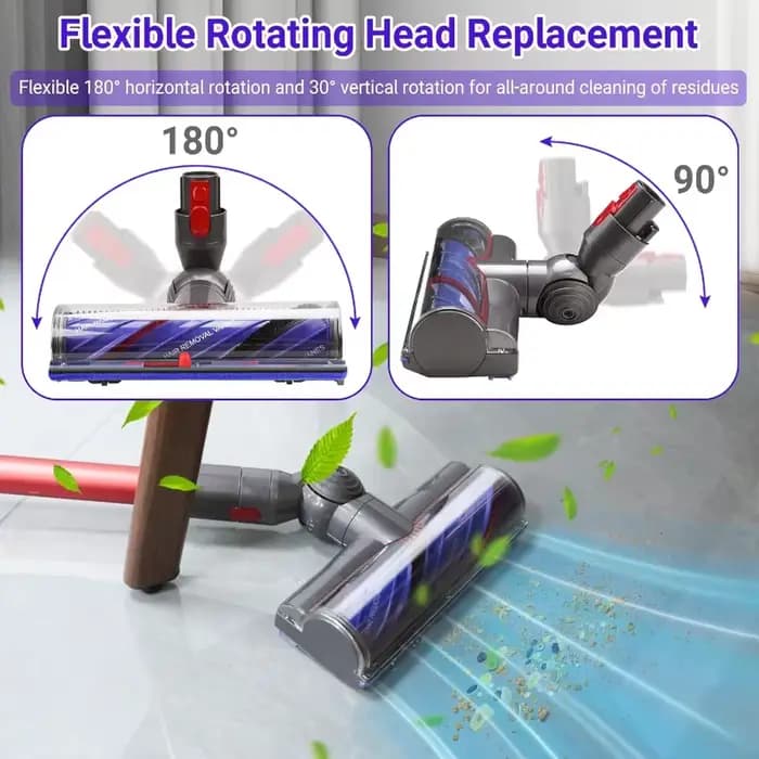 Tête de remplacement Compatible pour aspirateur Dyson V10 V11 V7 V8 V15