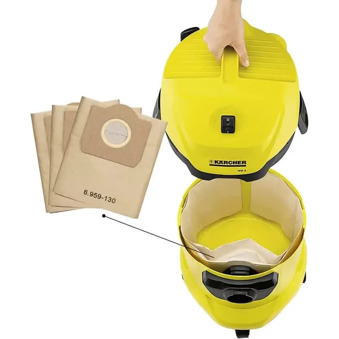 Sacs pour aspirateur Karcher 6.959-130.0 WD3 MV3 WD3 Premium Wet & Dry