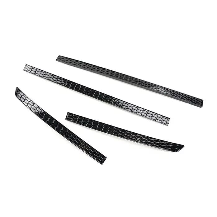 Accessoires de voiture noirs pour VW Tiguan r-line 2017 2018 2019 2020 2021 2022 2023, garniture de couvercle de phare antibrouillard pour pare-chocs arrière extérieur