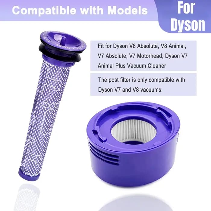 Kit de remplacement de filtres à vide V8 pour aspirateurs Dyson V7