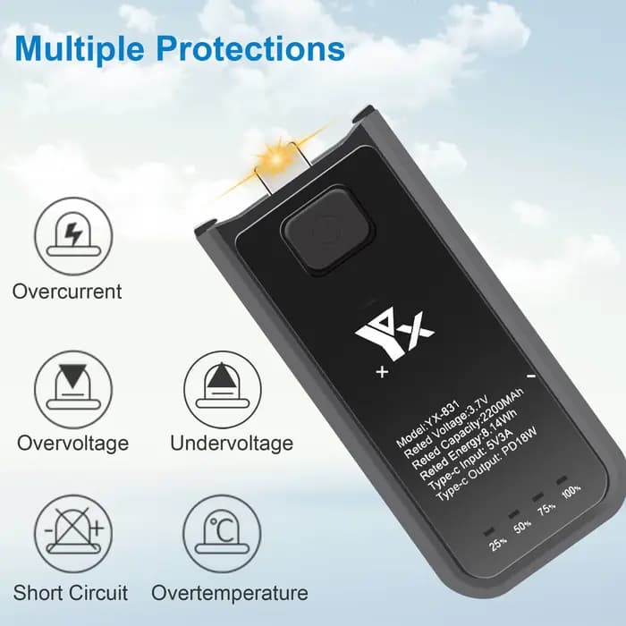 Chargeur de caméra pour DJI Osmo Pocket 3, accessoire de poignée à longueur accrue pour un contrôle et une stabilité améliorés 