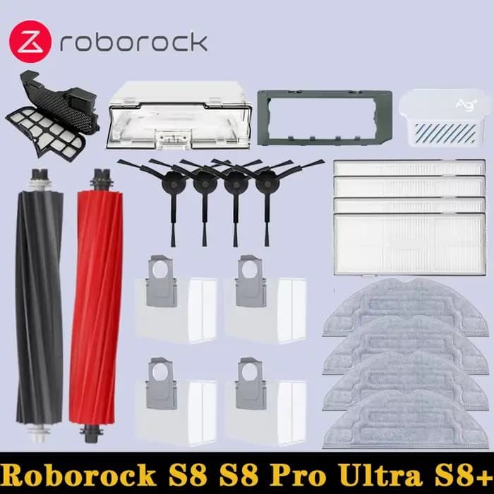Pièces détachées pour robot aspirateur Roborock S8 Pro Ultra S8+ : brosses latérales