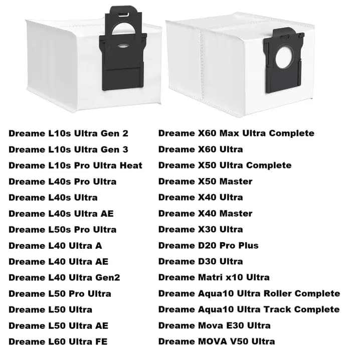 Sac à poussière pour aspirateur robot Dreame L10s Ultra Gen 3