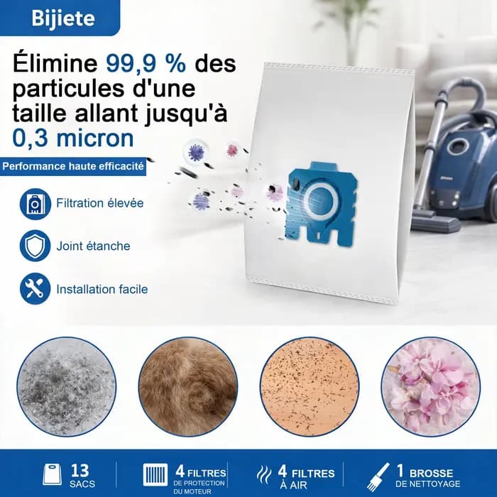 Sacs d'aspirateur Pure GN compatibles