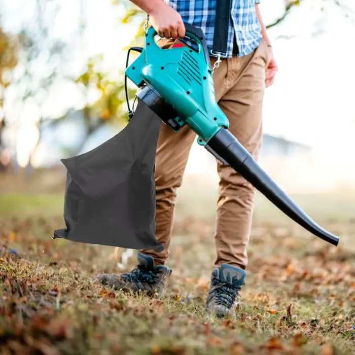 Sac souffleur de feuilles portable et durable, rangement pratique pour aspirateur, pour un nettoyage efficace des feuilles tombées et des débris en extérieur