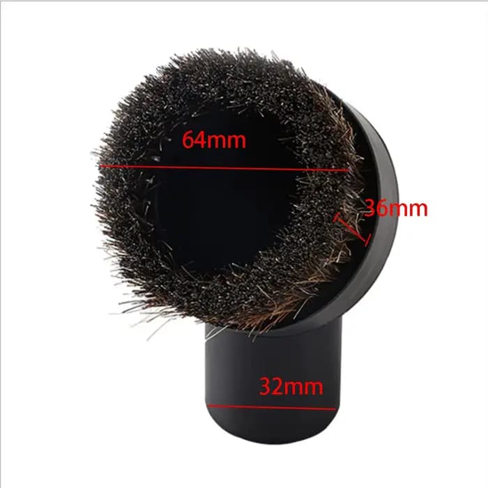 Tête de brosse ronde mixte en crin de cheval pour aspirateur Midea