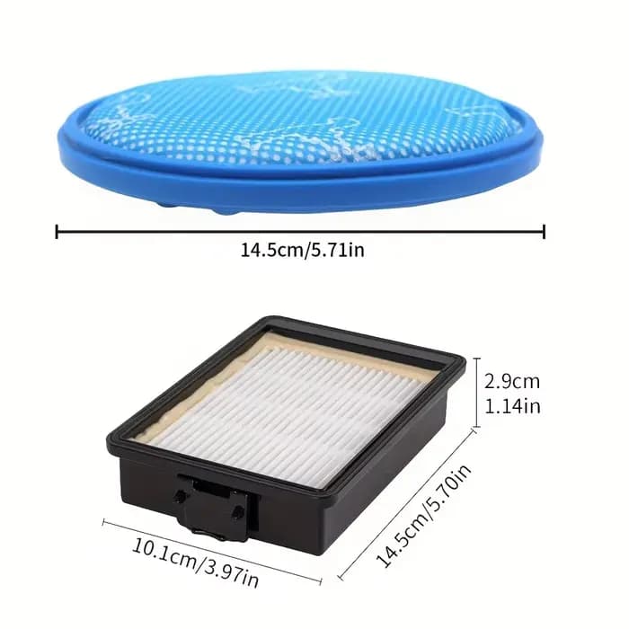 Jeu de cartouches de remplacement pour filtre sous vide