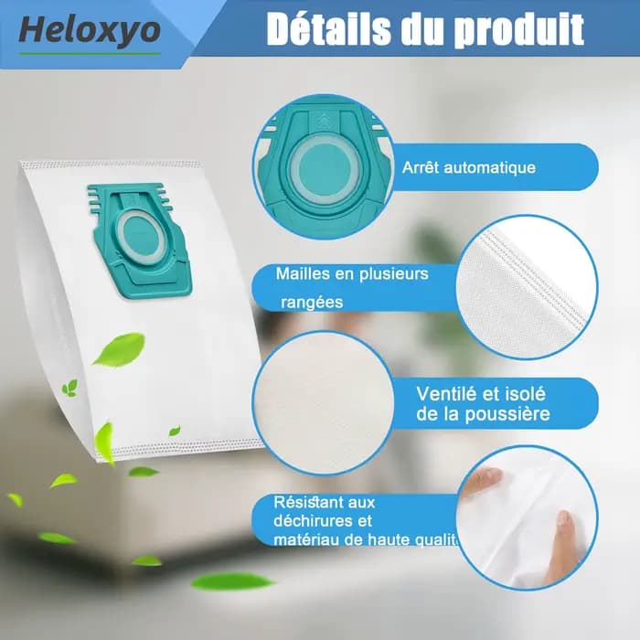 Sacs d'aspirateur HyClean Air TU