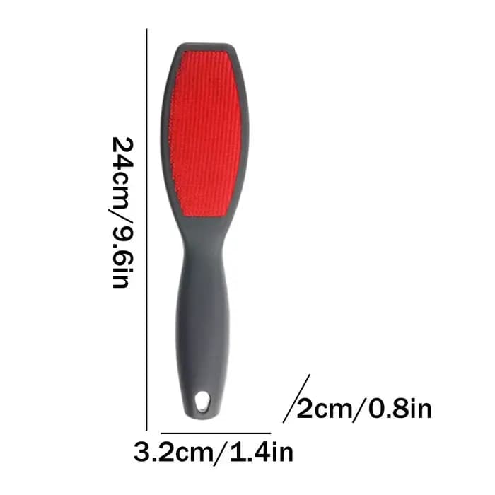 Brosse à peluches double face pour vêtements et poils d'animaux