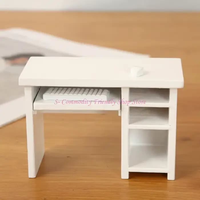 85ae 1/12 Scale Dollhouses Office bureau paire chaises avec disposition interchangeable pour les affichages miniatures