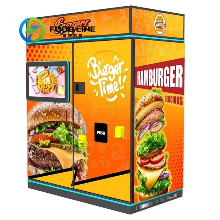 Machine de fabrication de hamburgers allemand, distributeur automatique de aliments chauds, produit de haute qualité dans le secteur de cuisine