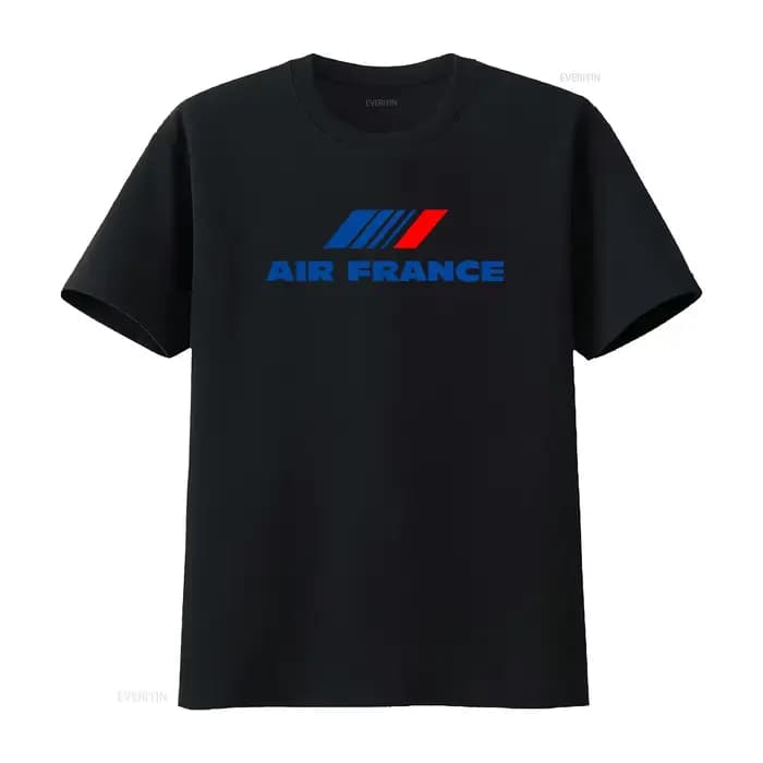 T-shirt avec logo Air France Airlines AH87, élégant et confortable pour les passionnés d'aviation, style vintage, légèrement polyvalent