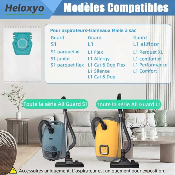 Sacs d'aspirateur HyClean Air TU
