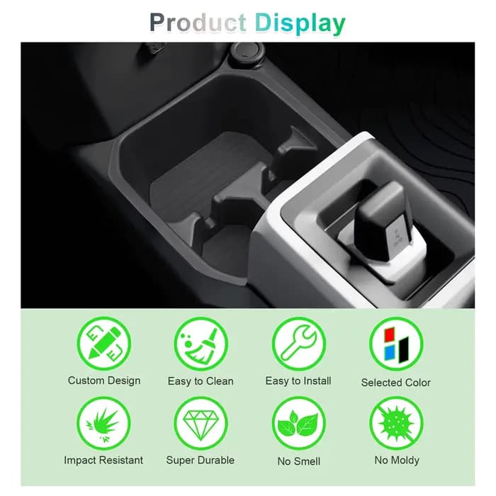 RUIYA pour Dacia Spring Électrique EV 2025 2026 2027 Boîte de rangement de console centrale de voiture Accessoires intérieurs auto Dacia Spring 2026