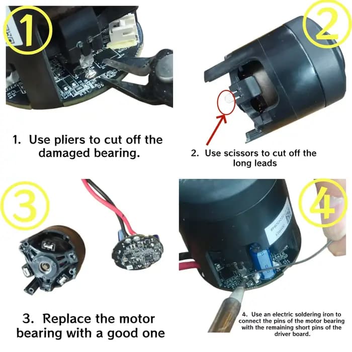 Moteur pour aspirateur sans fil Xiaomi G9 Mijia G9Plus 25.2V 350W C1901 M10-E