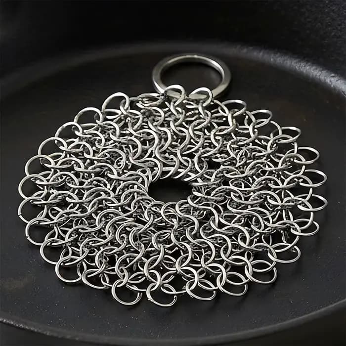 Éponge de nettoyage en maille d'acier inoxydable pour cuisine