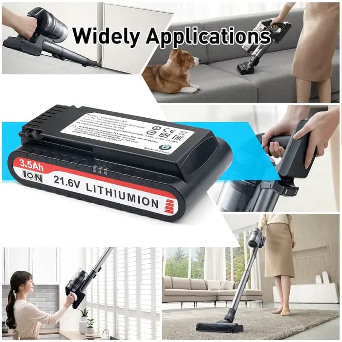 Nastima 21.6V Rechargeable Eddie ion Aspirateur Batterie 3500mAh pour Samsung VCA-SBT90/XAA Pour Jet90 Jet75 Jet75Pet