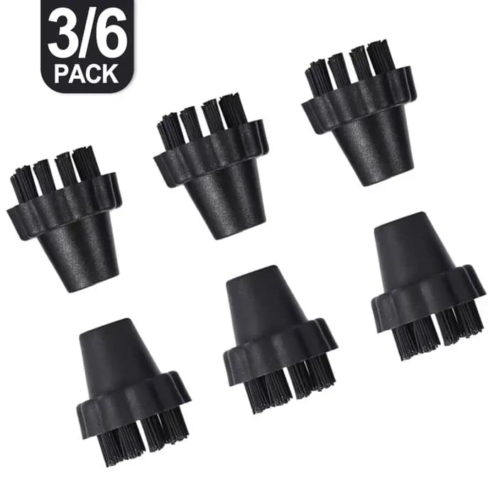 Kit de brosses à poils en nylon pour nettoyeurs vapeur Vaporetto – Ensemble de 3/6 pièces