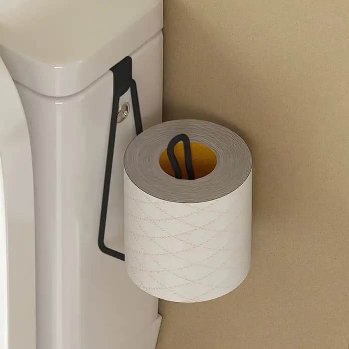 Porte-papier hygiénique avec finition peinte