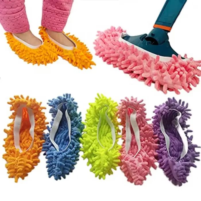 Pantoufles de vadrouille en microfibre réutilisables