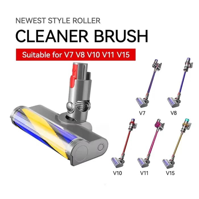 Tête de brosse souple améliorée pour aspirateurs sans fil Dyson V6 V7 V8 V10 V11 V15 V10 Slim V12