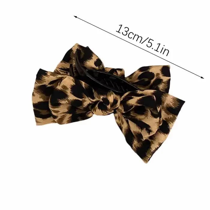 Nministériels d imprimé léopard vintage pour femme, accessoire de cheveux premium, 1 pièce