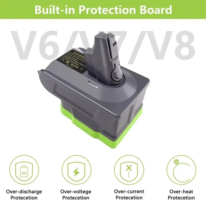 Adaptateur de batterie pour aspirateur Ryobi