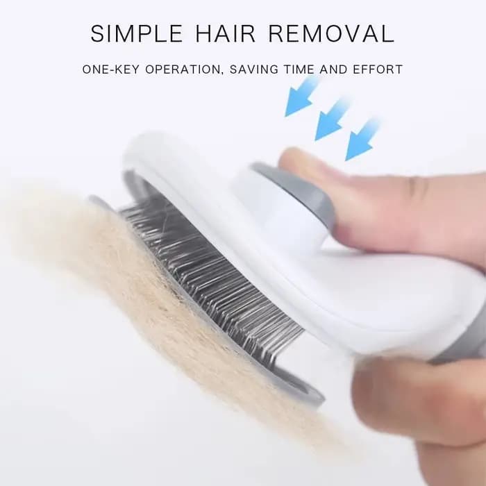 Brosse autonettoyante pour animaux de compagnie, peigne pour chiens et chats, accessoire de toilettage pour chiots et chatons
