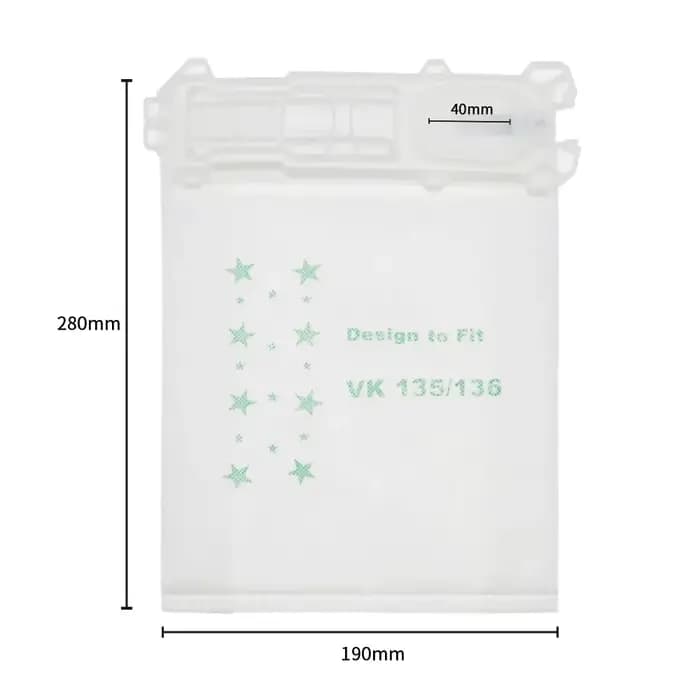 Sacs d'aspirateur sac à poussière pour Vorwerk Kobold VK 135 VK 136 série fixation vente pièces