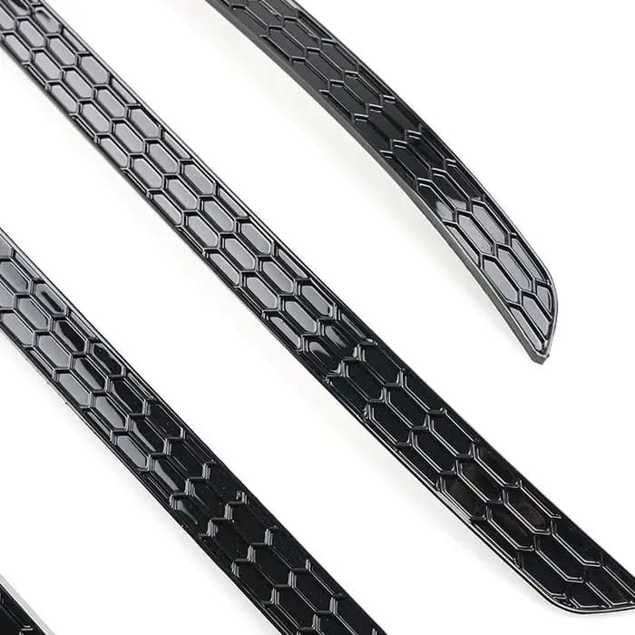 Accessoires de voiture noirs pour VW Tiguan r-line 2017 2018 2019 2020 2021 2022 2023, garniture de couvercle de phare antibrouillard pour pare-chocs arrière extérieur