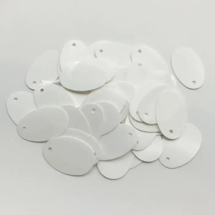 Paillettes plates et amples en forme d'œuf, 12x20mm, couture, artisanat de mariage, accessoire de vêtement pour femmes et enfants, DIY, SFO1