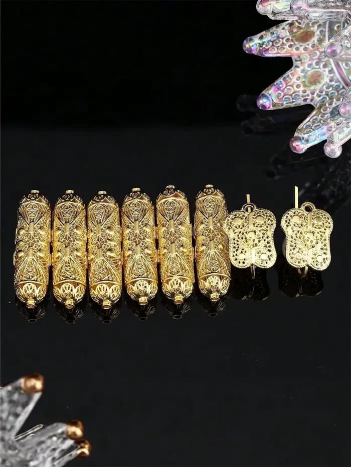 Accessoires de bijoux DIY assemblés avec un matériau en alliage en or vintage