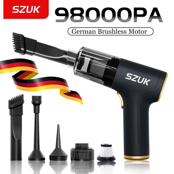 Szuk 98000pa voiture aspirateur sans fil Mini forte machine de nettoyage