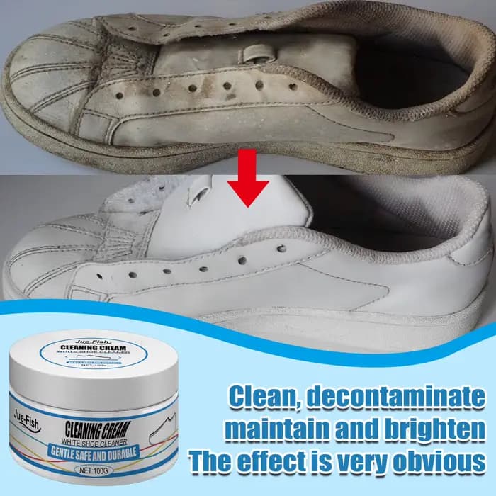Baume de nettoyage blanchissant pour chaussures
