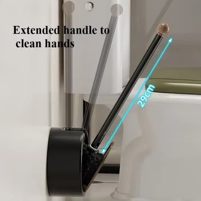 Brosse de toilette murale sans poinçonnage