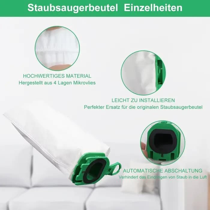 Sacs de remplacement pour aspirateur Kobold VB100